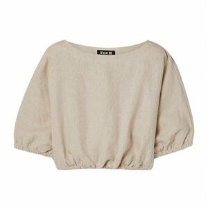 Suzie Kondi safari linen top in natural color